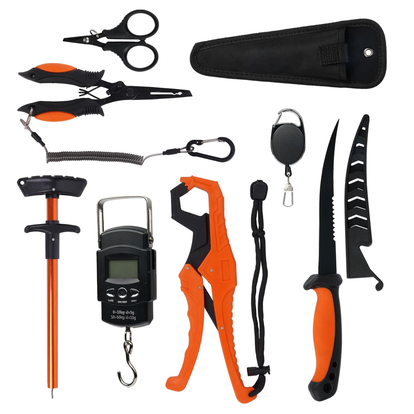 Fishing Kit Filleting Hook Remover Fish Grip  Line Scale Pliers With Lanyards Not Include
