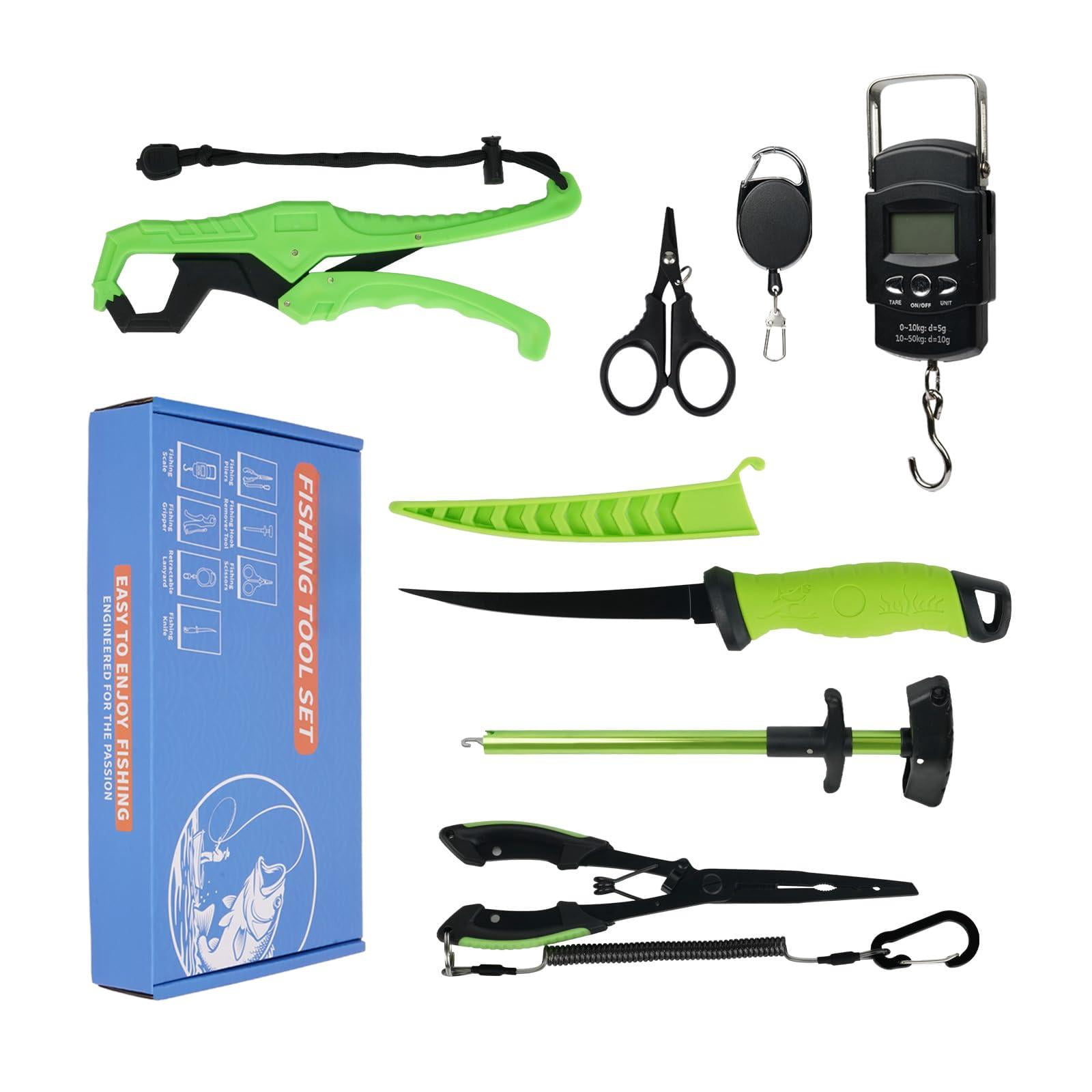 Fishing Kit Filleting Hook Remover Fish Grip  Line Scale Pliers With Lanyards Not Include