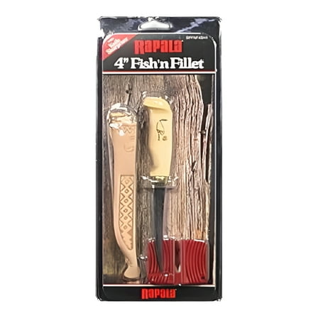 Fishing Knife Rapala 4" Blade Fillet Knife, Sharpener, & Sheath BPFNF4SH1