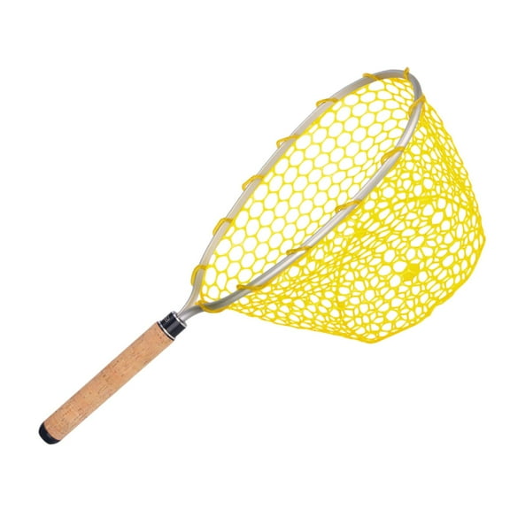 Fishing Landing Net Accessories Portable Fishing Net for Bass Salmon Fishing Wood Handle