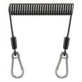 thumbnail image 1 of Fishing Lanyard Spring Coil with Carabiner Spring Coil Keychain Antilost Retractable Coil Cord Stretchy Spirals Keyring, 1 of 8