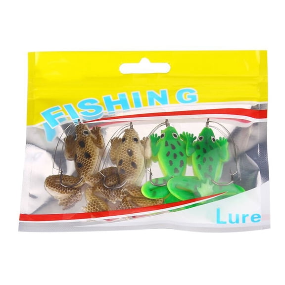 Fishing Large Mouth Lures Large Feet Frogs Baits Double Propellers Legs Freshwater Saltwater Frogs Lures Swimbaits Set