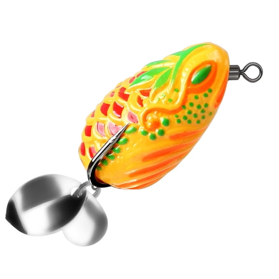 Fishing Large Mouth Lures Large Feet Frogs Baits Double Propellers Legs Freshwater Saltwater Frogs Lures Swimbaits