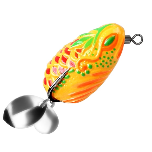 Fishing Large Mouth Lures Large Feet Frogs Baits Double Propellers Legs Freshwater Saltwater Frogs Lures Swimbaits