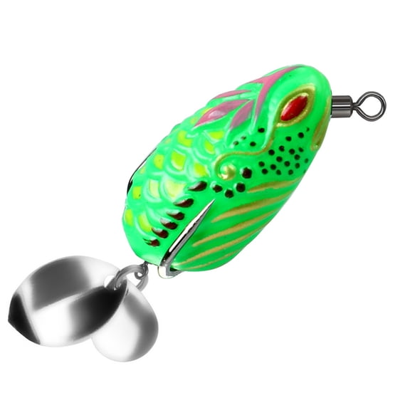 Fishing Large Mouth Lures Large Feet Frogs Baits Double Propellers Legs Freshwater Saltwater Frogs Lures Swimbaits