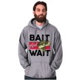 thumbnail image 1 of Fishing Largemouth Bass Bait Wait Unisex Plus Size Hoodie Brisco Brands 5X, 1 of 6