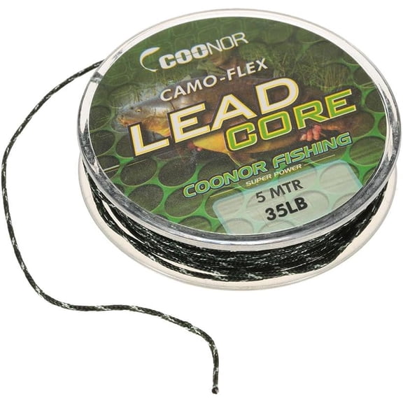 Fishing Lead core 35lb 5m Leadcore Braided Camouflage Carp Fishing Line Hair Rigs Lead Core Fishing Tackle