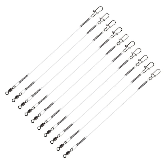 Fishing Leader Line with Swivels Fluorocarbon Leader Set for Freshwater Saltwater Fluorocarbon Fishing Leader