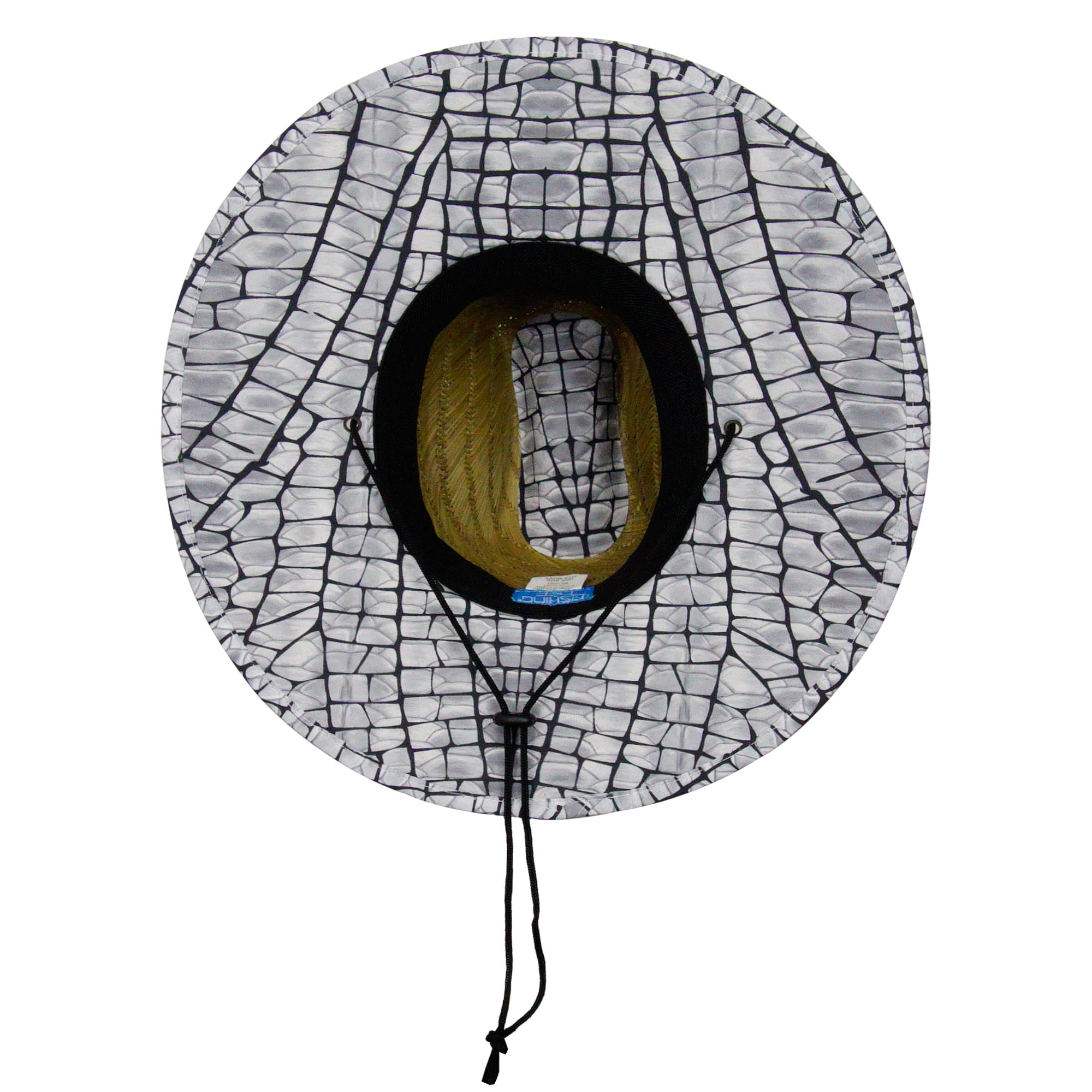 Fishing Life Fish Scales Lifeguard Hat - Straw, Adult, Unisex