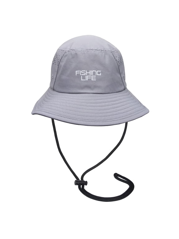 Fishing Life Solid Performance Bucket Hat - Adult Unisex