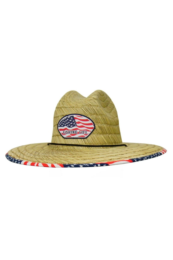 Straw Lifeguard Hat - Straw, Adult Unisex