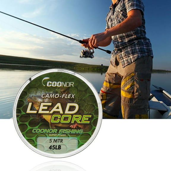 Fishing Line,Braided Carp Line Carp Line Hair 45lb 5m Leadcore 5m Leadcore Braided Hair Core