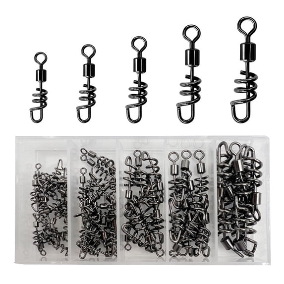 Fishing Line Connector Fishing Swivels for Saltwater Freshwater Barrels ...