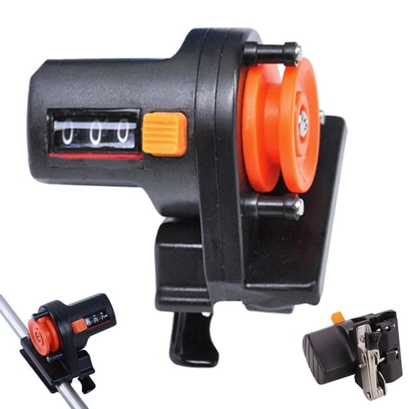 Fishing Line Counter Meter for Trolling, Sea Fishing, Boat Fishing - 0-999M Digital Display, Precise Line Length Measurement, ABS Plastic, Rod Attachment
