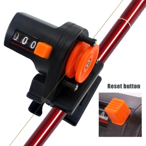 Fishing Line Counter for Spooling 0-999M, Saltwater Resistant Depth Gauge for Boat Fishing Trolling, Portable Digital Display Tackle Tool