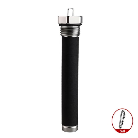 Fishing Line Puller & Knot Tying Tool, Aluminum Alloy Line Tightener with Anti-Slip Rubber Grip and Keychain for Anglers, Gunmetal, 1 Pack