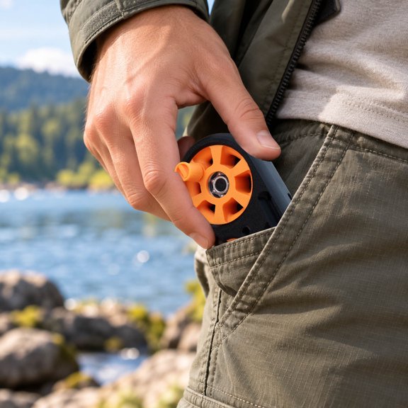 Fishing Line Reel Portable Spool Winder Lightweight Handheld Line Spooler With Smooth Bearing Structure For Freshwater Saltwater Outdoor Fishing Activity