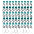thumbnail image 1 of Fishing Line Sinker Slides 50pcs Heavy Duty Fishing Weight Slider Lock Snaps Stainless Steel Connector Catfishing Rigs Saltwater Freshwater Fishing, 1 of 8