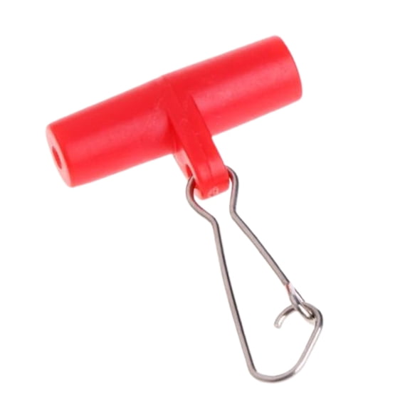 Fishing Line Sinker Slides, Sinker Weight Clips with Dou Lock Snaps, Heavy Duty Terminal Tackle for Fishing Gears, Fish Lures Sinkers Floats, Catfish Rig Accessories, 0.78x1.3 in