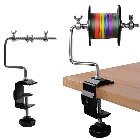 Fishing Line Spooler Adjustable Line Winder Spool Machine Portable Stable Reel Spooler with Clamp Spooling Station System for Spinning Casting Reels