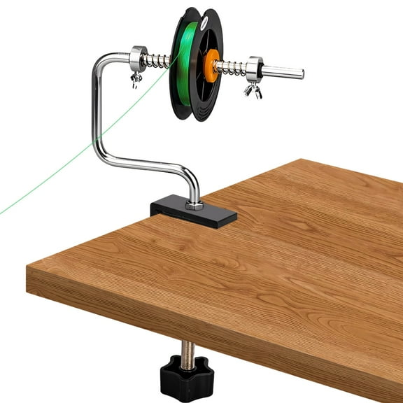 Fishing Line Winder Spooler, Aluminum Alloy Spooling Station with Adjustable Rotating Axis, Steel Frame, Clamp for Workbench, Fishing Line Spooler Machine with Multiple Accessories