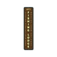 thumbnail image 1 of Fishing Lodge Sign, Vertical Fisherman Name Sign, Custom Fishing Stories Sign, Lake House Aluminum Decor - 4x18 inches, 1 of 4