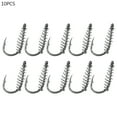 thumbnail image 1 of Fishing Lure, 10Pcs Sharpened Carbon Steel Chub Spring Fishing Hooks Fish Tackle Accessory, 1 of 7