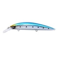 thumbnail image 1 of Fishing Lure 5.2 in 1.31 Oz Long Hard Jerkbait, Luminous with 3 Treble Hooks for Striped Bass, Saltwater Shore Casting, Easter Gifts, H, 1 of 5