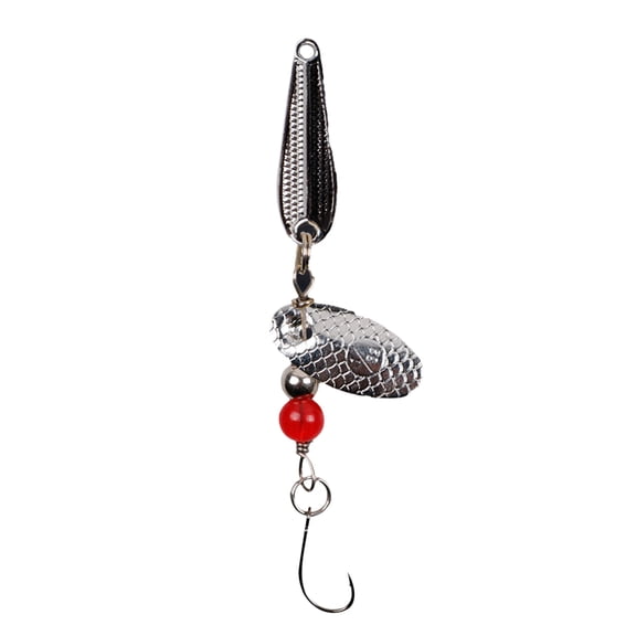 Fishing Lure, 5cm 360 Degree Rotating Spinner Spoon Metal Fishing Lure Fish Swim Bait Tackle