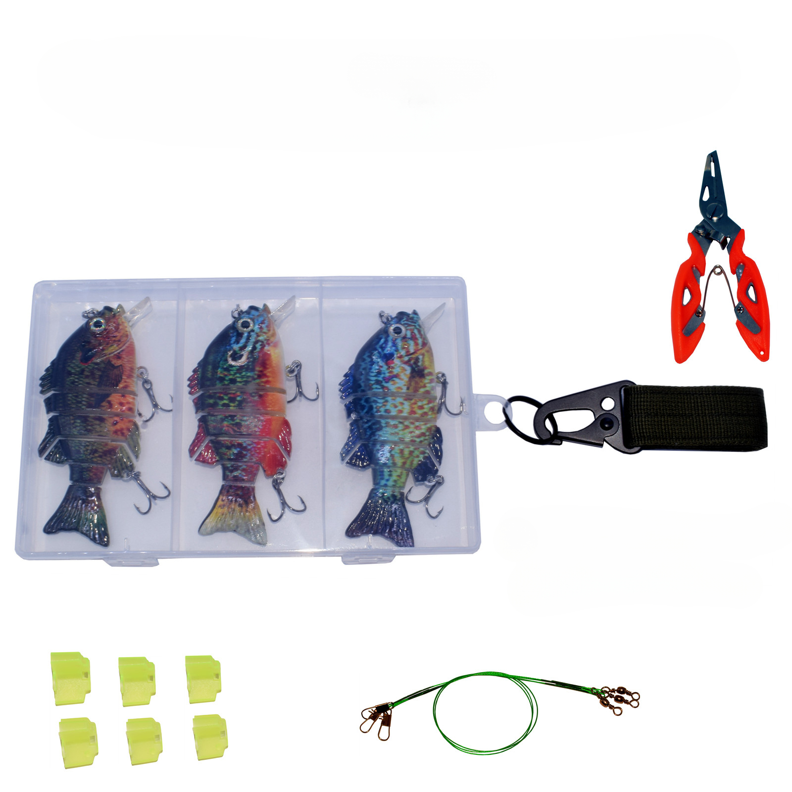 Fishing Lure Bait Swimbait Crankbait for Muskie Pike Bass Trout Catfish Fishhook Fishing Tackle Lifelike Sunfish Fish