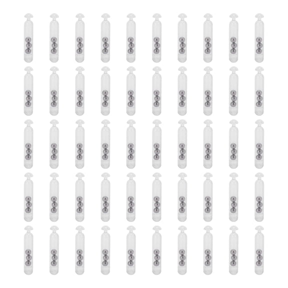 Fishing Lure Baits Rattles Fishing Rattles Worm Jig Fishing Lure Rattles Shake Metal Ball Rattles Insert Tube Sound Attract Fly Tie Tying (Clear White)