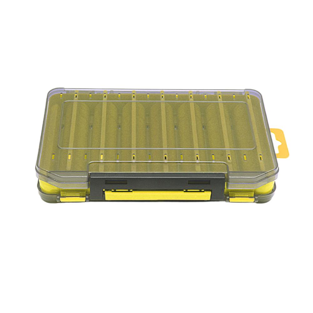 Fishing Lure Box Double-Sided 14/12 Compartment Tackle Box with Quick ...