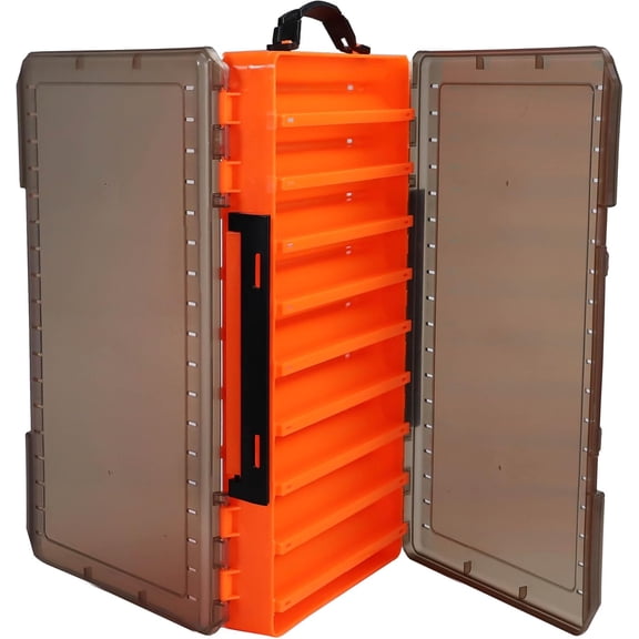 Fishing Lure Box Double Sided Tackle Box 18 Compartment Lure Box 3700 Tackle Tray Crankbait Storage Spinner Bait Tackle Box Large Bait Box