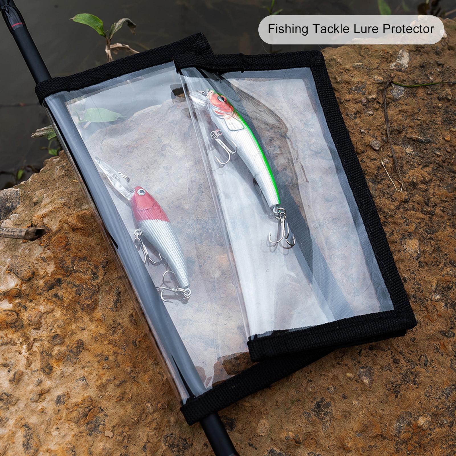 Fishing Lure Cover Elastic Transparent Fastener Tape Waterproof Visible ...