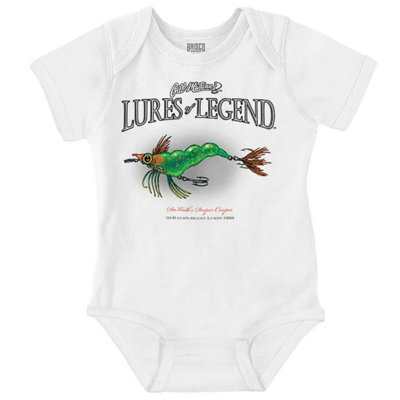 Fishing Lure DeKalb's Deeper Creeper Romper Boys or Girls Infant Baby Brisco Brands NB