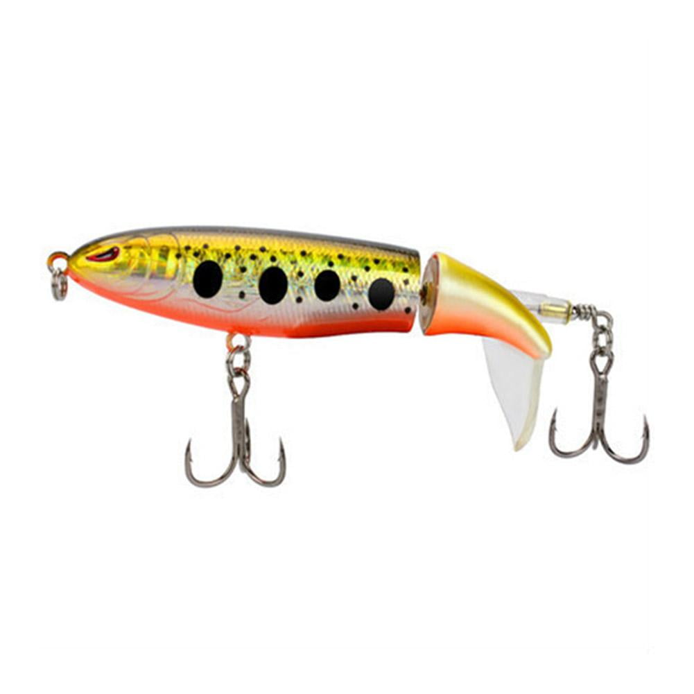 Fishing Lure Set Plastic Whopper Plopper Floating Rotating M5H5 ...