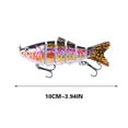thumbnail image 1 of Fishing Lure, Sinking Swimbait, Multi-Stage Realistic Fish Imitation with Hardened Fibers, Hand-Painted Clear Coat, Stainless Steel Rattle, Durable ABS Plastic, 10cm, 1 of 4