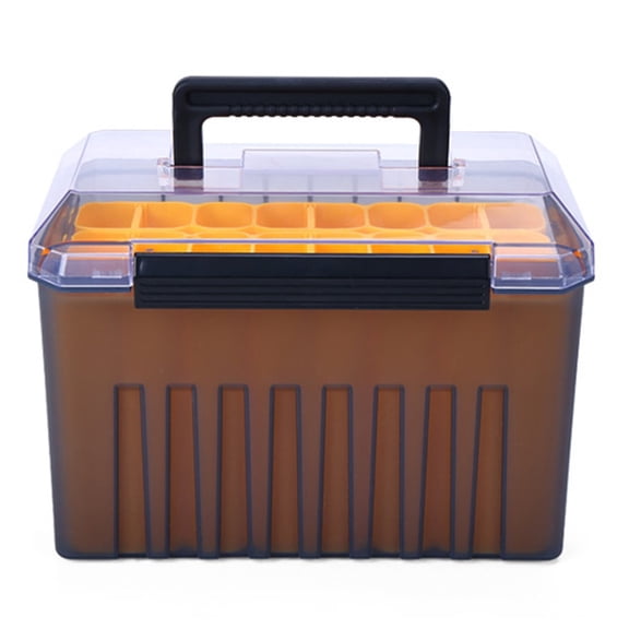 Fishing Lure Storage Case With Removable Dividers,24-Section Bait Container With Bottom Drainage For Outdoor Fishing Gear Organization