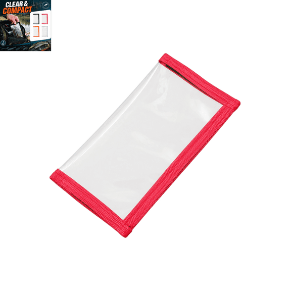 Fishing Lure Wraps 2 Pack, Clear PVC Soft Plastic Bait Storage Bag with Hook and Loop Closure, Transparent Lure Wraps Cover for Hooks Fake Baits, Dual Size Fishing Tackle Organizer Pouch E