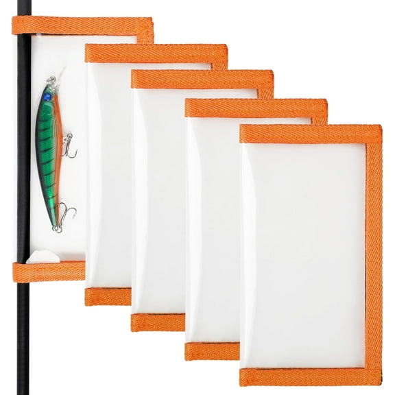 Fishing Lure Wraps - Clear PVC Treble Hook Covers, Durable Bait Storage Protector for Anglers(5-Pcs)Z