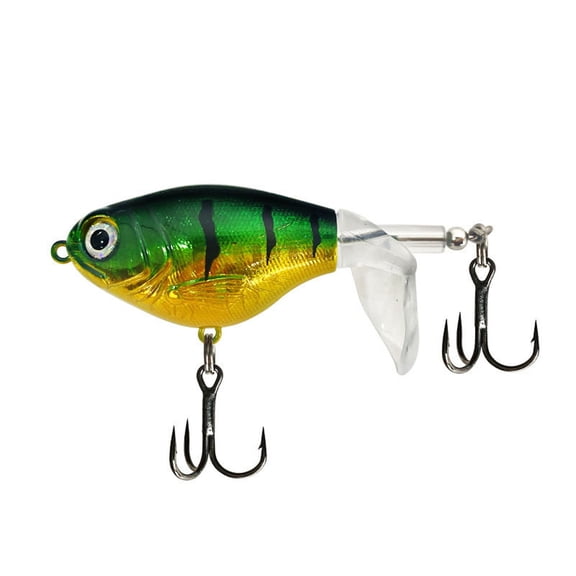 Fishing Lures Bass Realistic Bass Bait with Propeller Tail Fly Fish Gear for Lake Boat Pike Saltwater Offshore Trout Inshore Pond Freshwater River Topwater Bass Fishing Baits