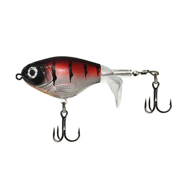 Fishing Lures Bass Realistic Bass Bait with Propeller Tail Fly Fish Gear for Lake Boat Pike Saltwater Offshore Trout Inshore Pond Freshwater River Topwater Bass Fishing Baits