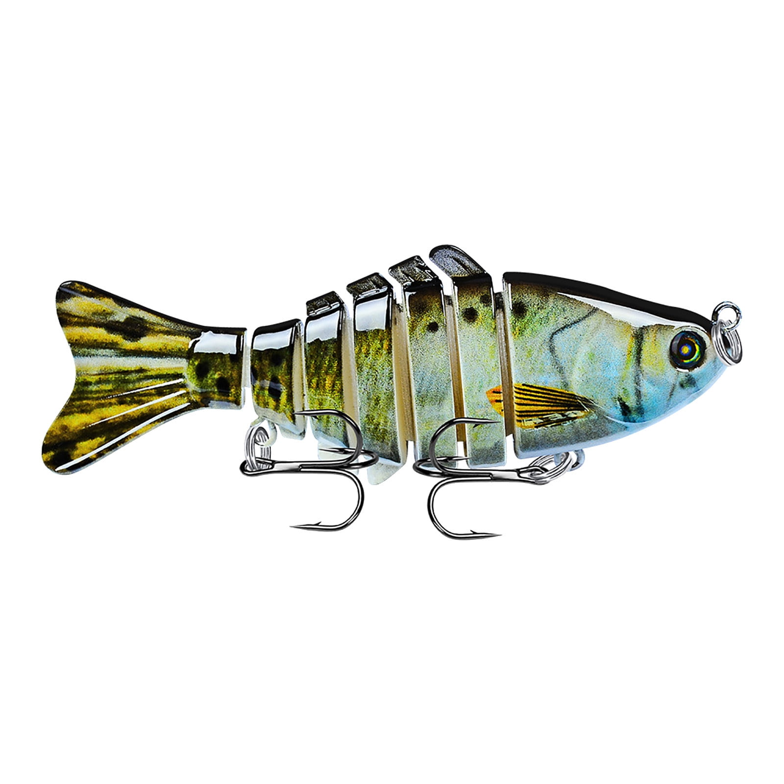Fishing Lures for Bass Trout Multi Jointed Swimbait Slow Sinking Bionic  Swimming Lures Micro-Jointed Swimbait, 10cm Road Sub Bait Plastic Hard  Bait, 15.5g Multi Knot Fish Simulation Bait Pseudo Bait H 