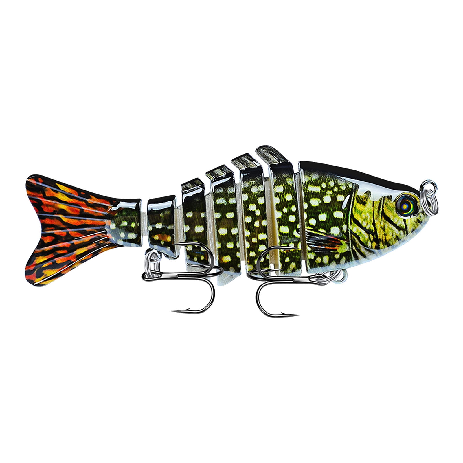 Fishing Lures for Bass Trout Multi Jointed Swimbait Slow Sinking Bionic  Swimming Lures Micro-Jointed Swimbait, 10cm Road Sub Bait Plastic Hard Bait,  15.5g Multi Knot Fish Simulation Bait Pseudo Bait C 