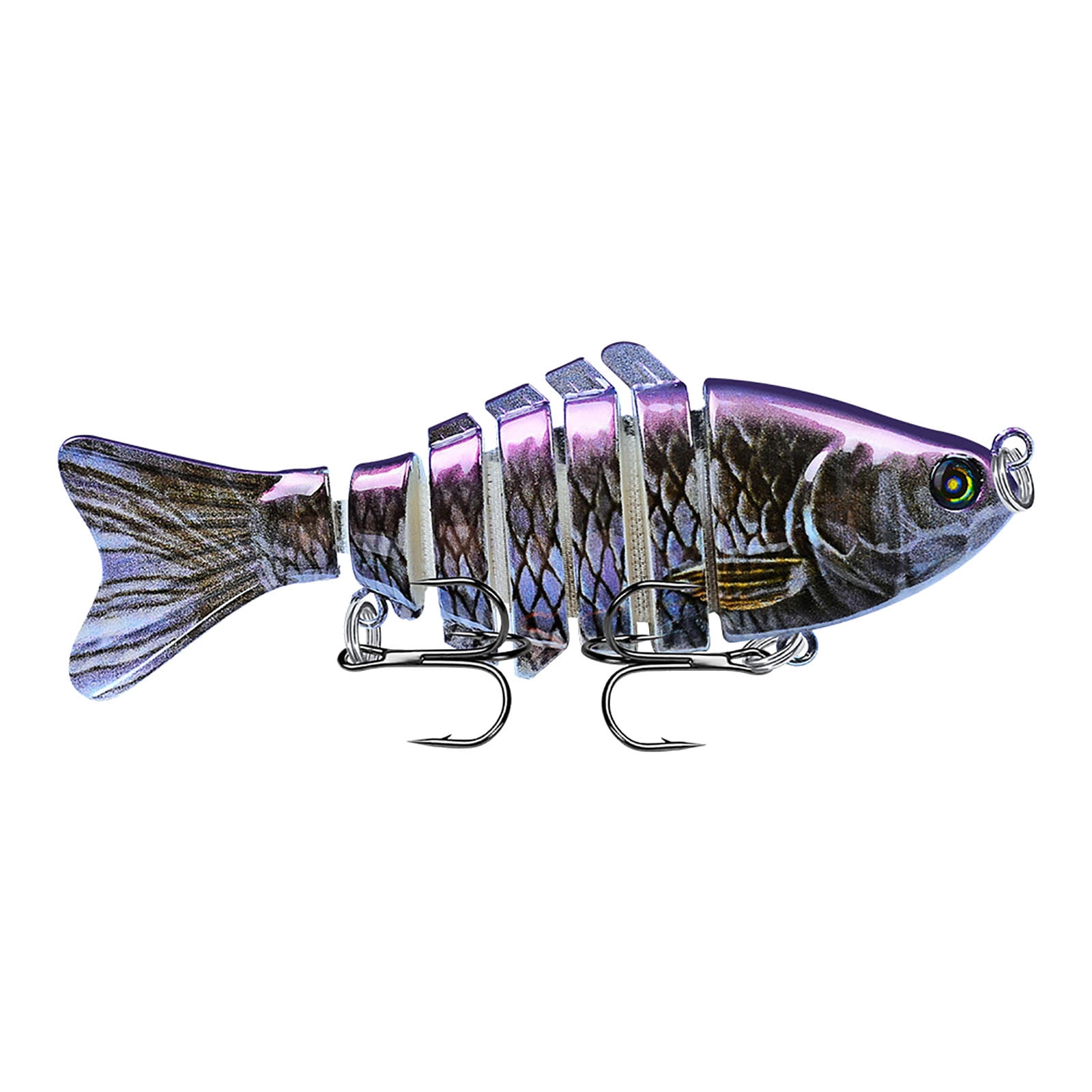 Fishing Lures for Bass Trout Multi Jointed Swimbait Slow Sinking Bionic  Swimming Lures Micro-Jointed Swimbait, 10cm Road Sub Bait Plastic Hard Bait,  15.5g Multi Knot Fish Simulation Bait Pseudo Bait C 