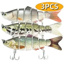 Fishing Lures Fishing Gear Accessories for Freshwater and Saltwater Swimbait for Bass Trout Fishing Gifts for Men Must-Have Family Fishing Gear 3Pcs
