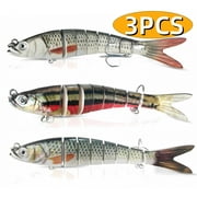 Fishing Lures Fishing Gear Accessories for Freshwater and Saltwater Swimbait for Bass Trout Fishing Gifts for Men Must-Have Family Fishing Stuff 3Pcs