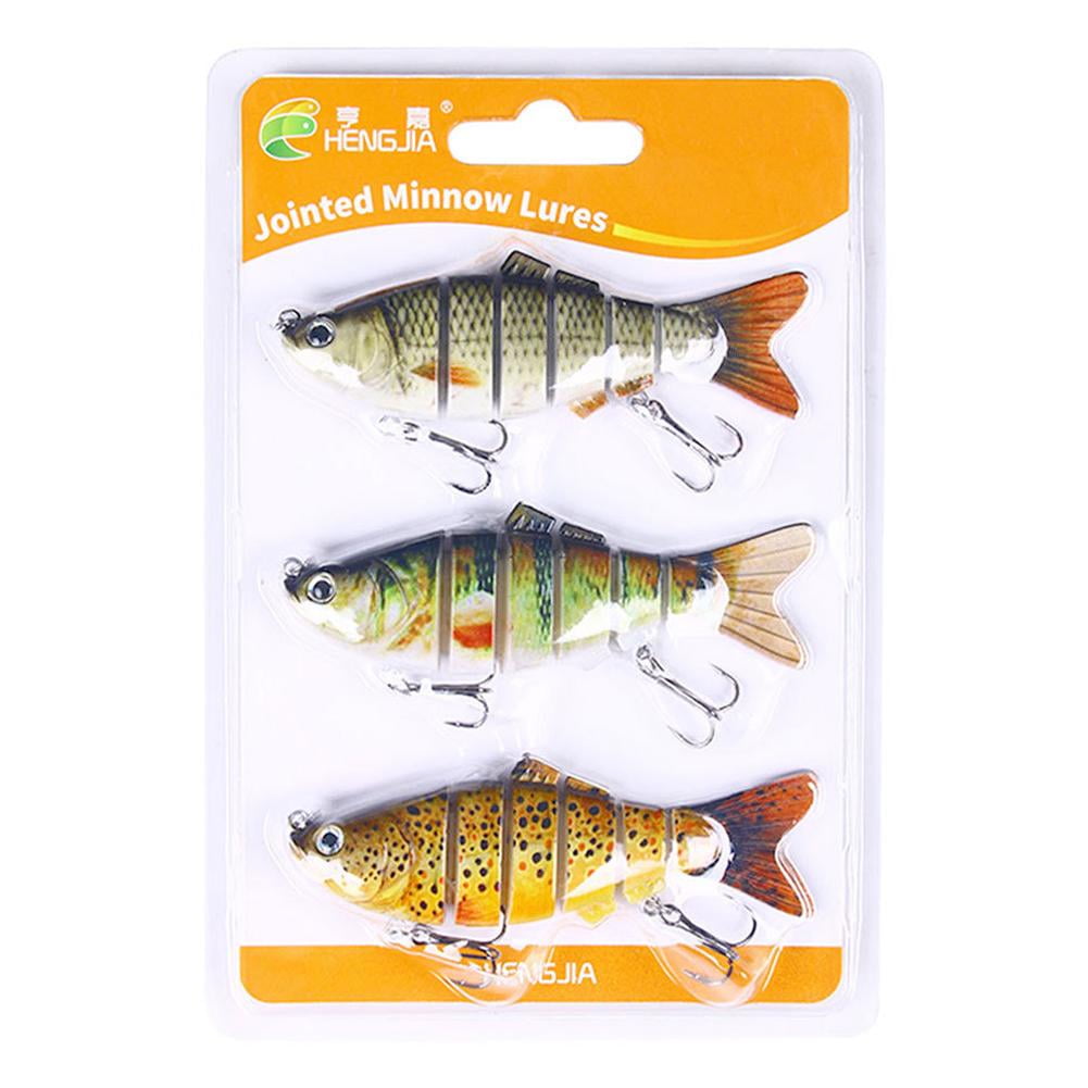 Tactical Fishing 3-Piece Articulated Curtain Lure Set - Realistic Swim Action, Slow Sinking, 11cm 16g - View #8