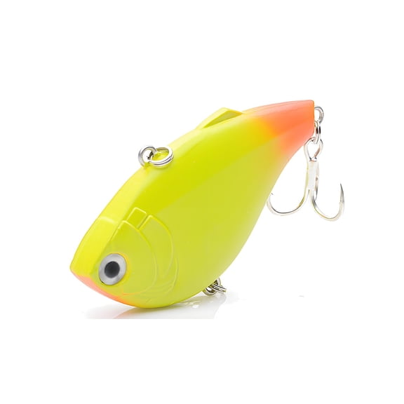 Fishing Lures for Freshwater, Rattle Fishing Lures, Fishing Tackle Boxes, Split Rings Fishing, 6Cm 15G Japanese-Style Vib Vibrating Hard Bait, Rattle Bead Enhanced Flutter Sinking