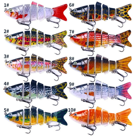 Fishing Lures for Freshwater and Saltwater, Lifelike Swimbait for Bass Trout Crappie Walleye, Slow Sinking Bass Fishing Lure, Amazing Fishing Gifts for Men, Must-Have Family Fishing Gear